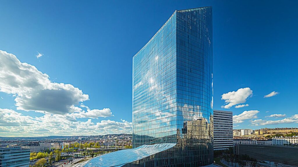 ¿Cómo destaca la torre Jean Nouvel en la Confluence entre los rascacielos más altos de Europa?